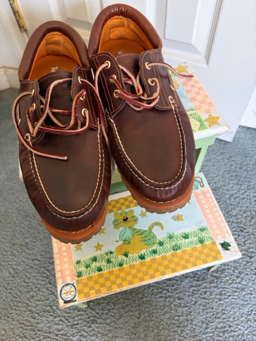 Men's Brown Timberland Leather Moccasin shoe
